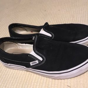 Black slip on vans size 8.5 women’s